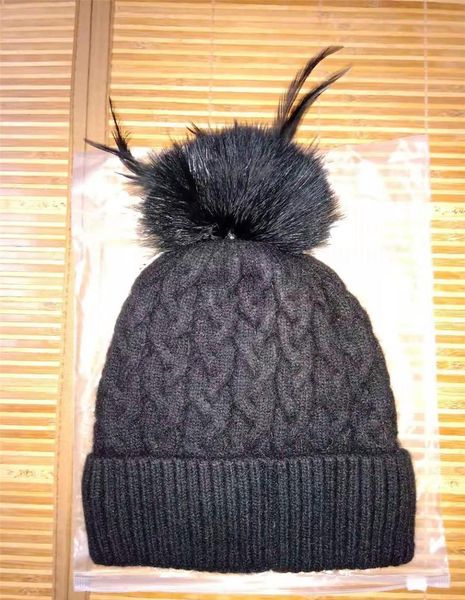 

new winter womens hat casual solid fur pompom hat female cap warm cotton women wmtdty dh_garden, Blue;gray
