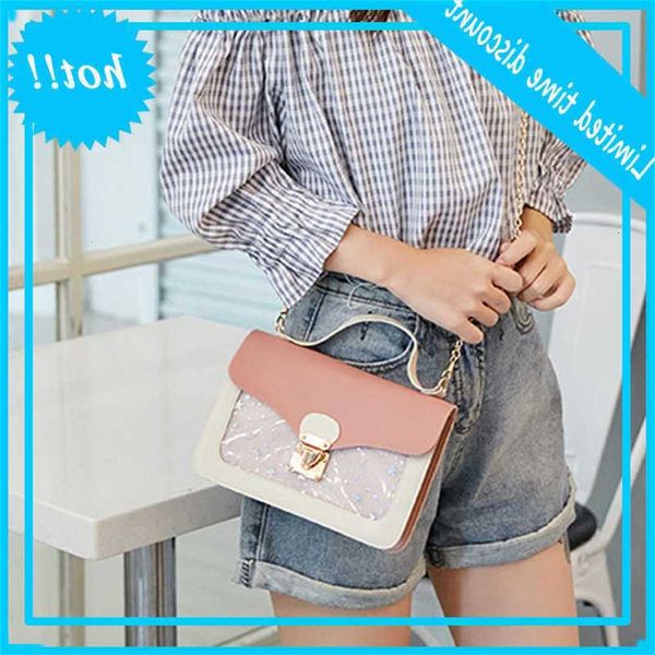 

women mini small square packaging shoulder bag fashion star sequin designer messenger crossbody tas clutch wallet purses pink