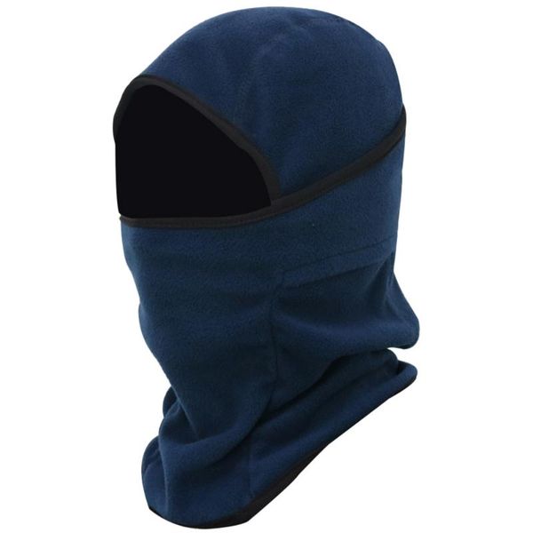 

man women motorcycle cycling neck gaiter face scarf thicker windproof face beanie hat scarf set warm knit hat thick knit @40, Black
