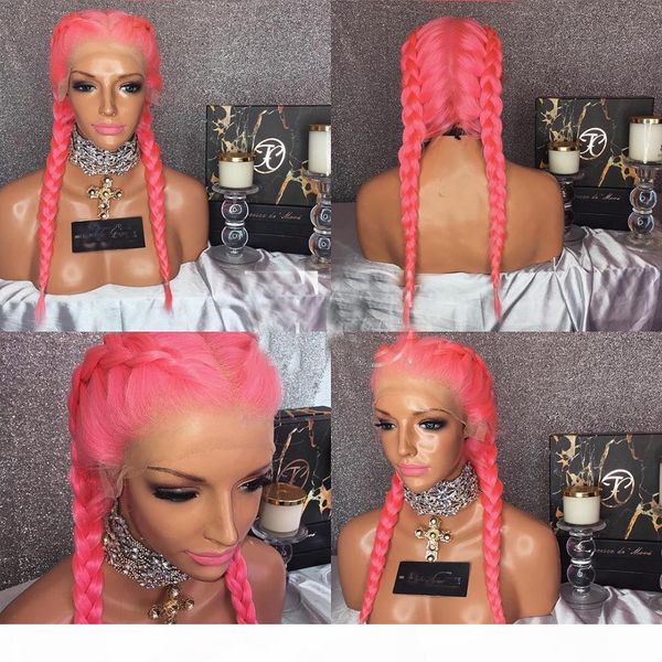 

pre plucked glueless full lace human hair wigs pure pink straight brazilian virgin human hair 130 density lace front wig with baby hair, Black;brown