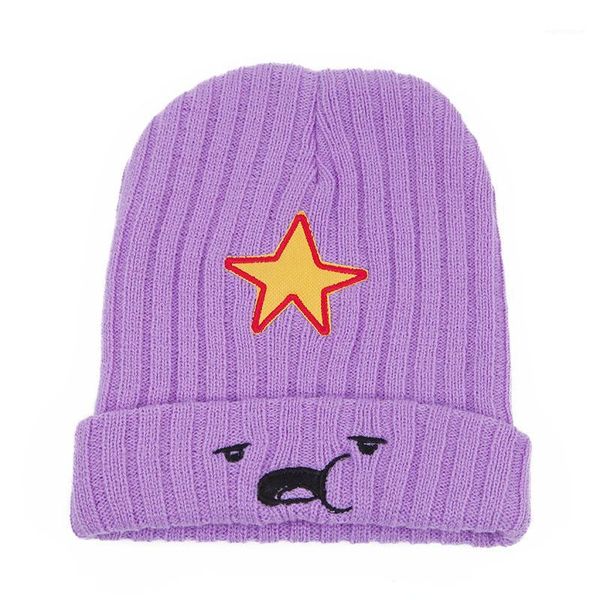 

New Winter Hats For Women And Men Modno Star Fashion Lovely Cute Hat model Lumpy Space Princess hat Female Skullies Beanies1, Blue;gray