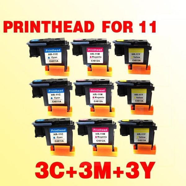 

3c+3m+3y compatible for 11 printhead c4810a c4811a c4812a c4813a for designjet 100 10 110 111 120 20 500 50 70 800