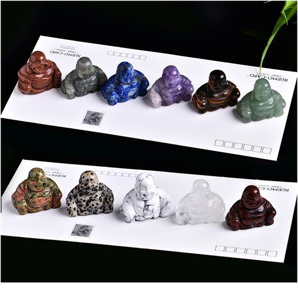 

1pc buddhist buddha maitreya buddha sculpture hand carved buddha statue religious home decoration art collection qylthd, Black