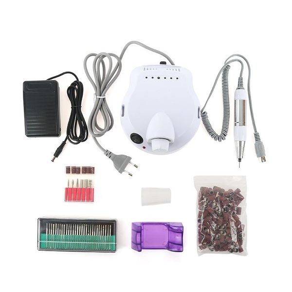 

35000rpm electric nail drill file bit machine manicure pedicure kit pro salon home nail art tools set equipment polisher