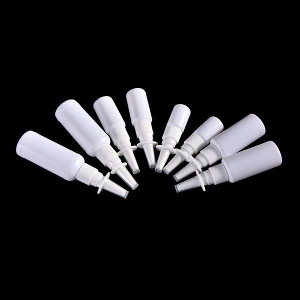 

storage bottles & jars 2pcs white empty plastic nasal spray pump sprayer for packaging mist nose refillable bottle
