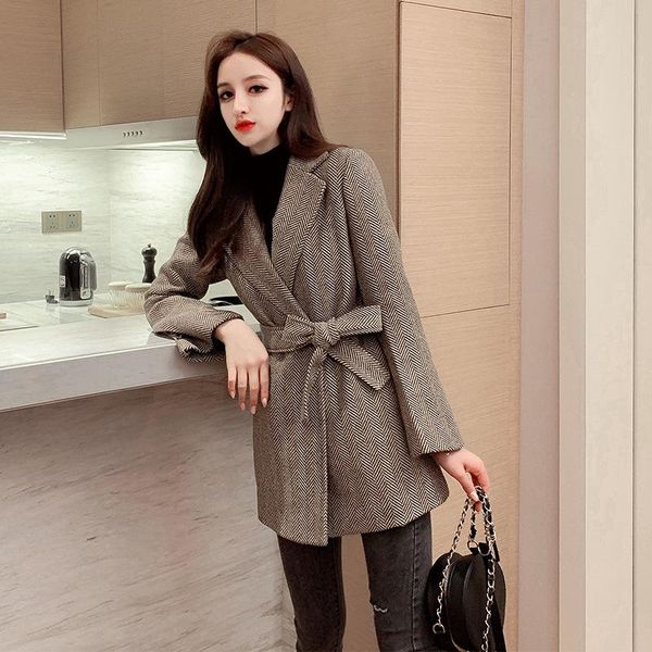 

2021 new winter fashion slim fit ladies coat leisure women overcoat warm elegant female outerwear, Black