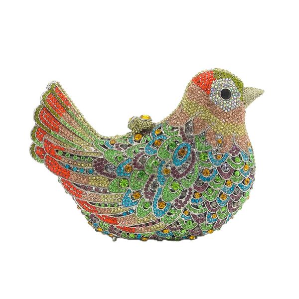 

birds shape party evening bag metallic wedding purse hollow out clutches party purse rhinestone bag metal bird crystal evening bag clutch