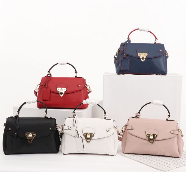 

bag luxury real designer original handbags shoulder tote handle georges women high leather one embossed metal lock quality brand purses tevm