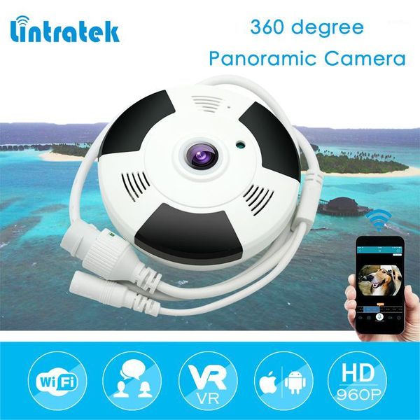 

cameras lintratek 2mp wireless ip camera panoramic wi-fi fisheye 360 degree mini cctv home security hd 1080p camara ipcam#501
