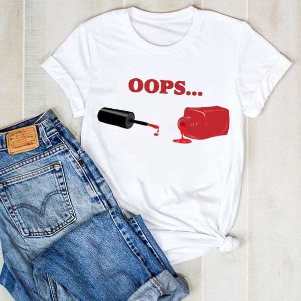 

women lady fingernail fashion cut funny lady ladies summer t tee tshirt womens female shirt clothes graphic t-shirt, White