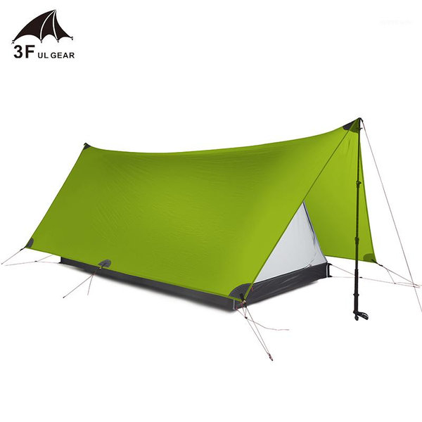 

3f ul gear shanjing camping ultralight tent 2 person 3 season tent 20d nylon waterproof outdoor shelter sunshade sun1