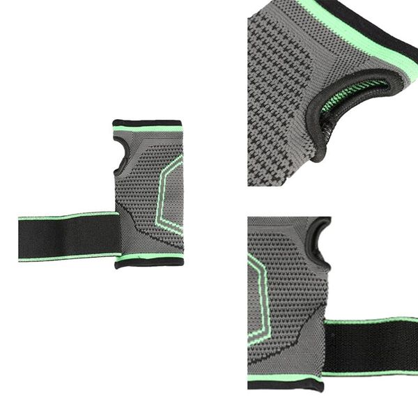 

style simple elasticity sports safety series green stripe bandage hand palm support, Black;red