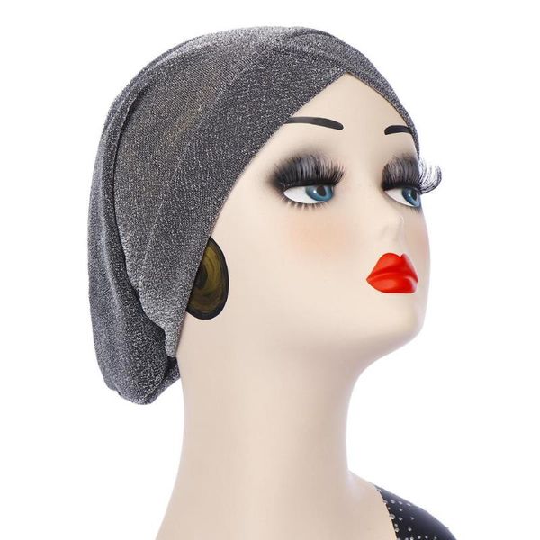 

wholesale cross forehead turban hat for women bright silk cloth women bonnet beanie cap head cover sleep caps tb-149, Blue;gray