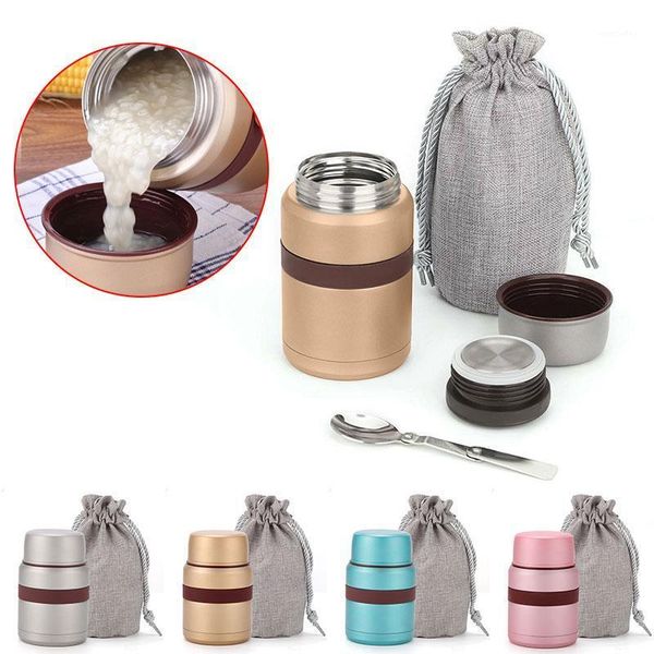 

water bottles stainless steel braised beaker vacuum tank portable heat preservation lunch box large-capacity smoldering pot soup porridge1