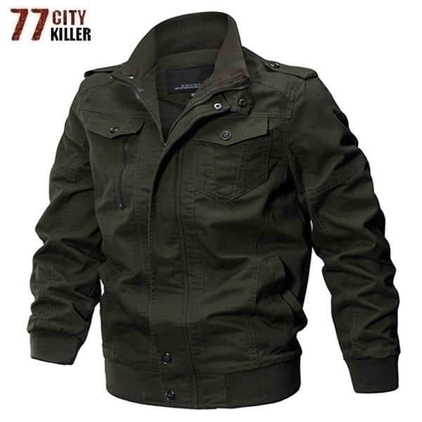 

mens bomber winter cotton casual military army jacket vintage pilot cargo jackets coats windbreaker men brand clothing x1025, Black;brown