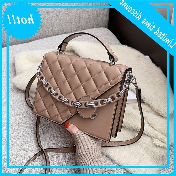 

texture small new fashion in autumn and winter 2020 lingge chain women's temperament foreign style wandering bag
