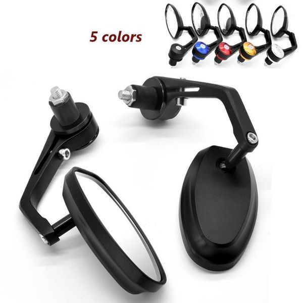 

motorcycle rear view mirror 7/8" handle bar end side rearview aluminum for moto dirt bike accessories universal auto parts1