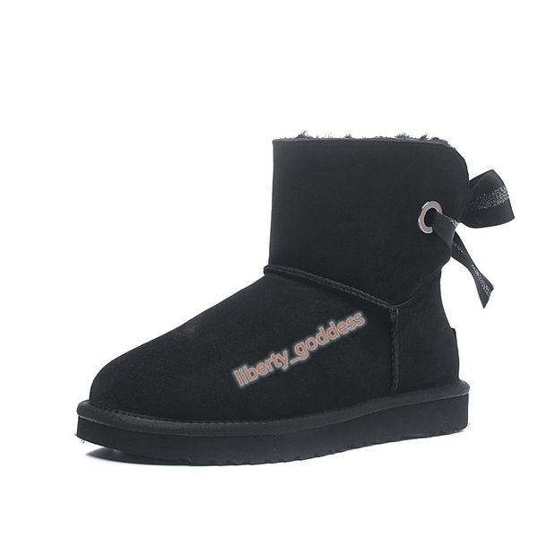

new women wgg australia boots australian australianas girl bailey bow classic suede size 35-40 with shoe box, Black