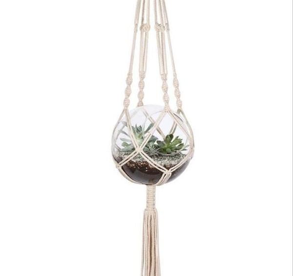 

hangers macrame pots holder rope wall planter hanging plant holders indoor flowerpot bask wmtfxj bdesybag