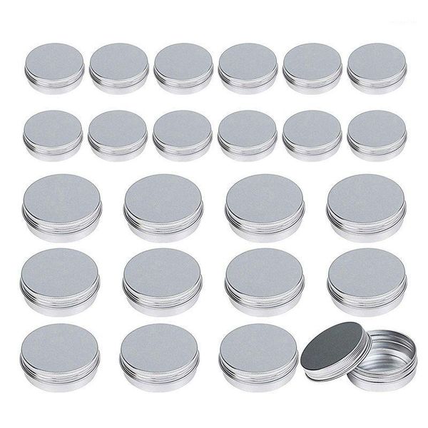 

storage bottles & jars aluminum tin jars,24 pcs(1oz 30ml + 2oz 60ml) cosmetic containers round with screw cap lid for diy crafts,cosmetic1