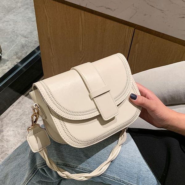 

saddle small bag for women 2020 new fashion white crossbar bag korean shoulder crossbody bags handbag