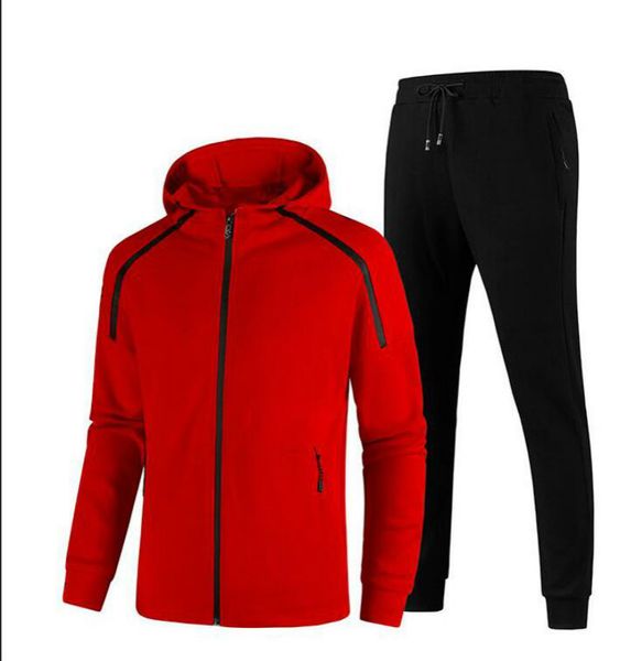 

20fw pattern embroidery mens tracksuits men fashion sportwear track suits zipper hoodie sweatpants ankle lenght outdoor clothes l-5xl, Gray