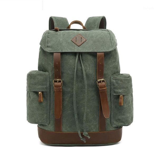 

outdoor bags totrait fashion teen's backpack vintage canvas women school bag men's travel adolescence ladies girl1