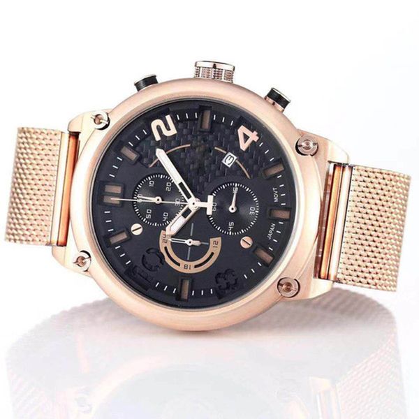 

wholesale tradition expert solar white compass chronograph quartz deployment clasp blue dial men watch wristwatches mens watches, Slivery;brown