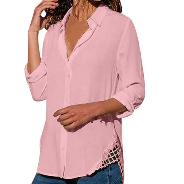 

autumn winter women blouses vintage lace v neck printed casual belong sleeve 5xl big large plus sizes shirts, White