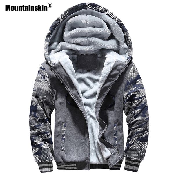 

mountainskin winter men's hoodies fleece thick jackets camouflage hooded coats mens casual tracksuits male sweatshirt 5xl sa579