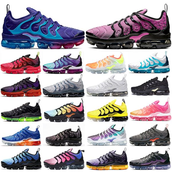 

tn plus se game royal mens running shoes triple black hyper violet bumblebee anthracite bumblebee sports trainers sneakers shoes 36-45