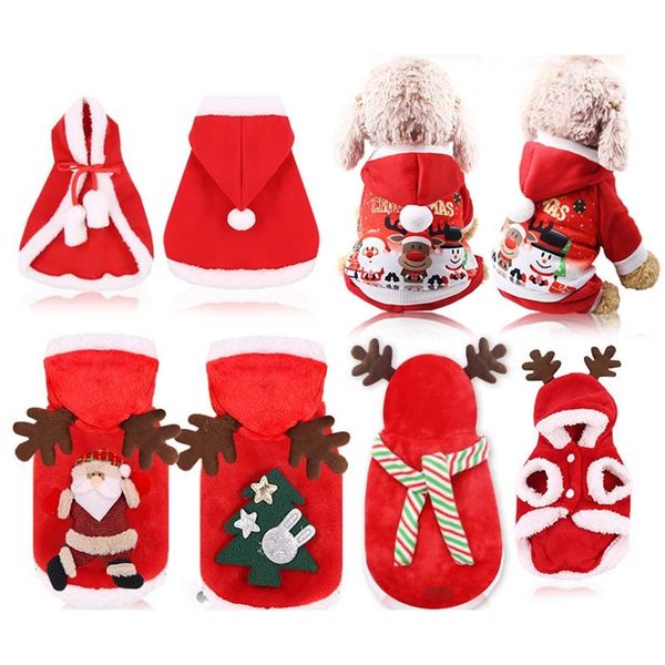 

soft designer dog christmas pet supplies cat cotton accessories funny autumn and winter clothes elderly elk snow
