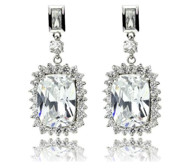 

2021 new luxury silver black blue color earring for women luxury jewelry christmas e790