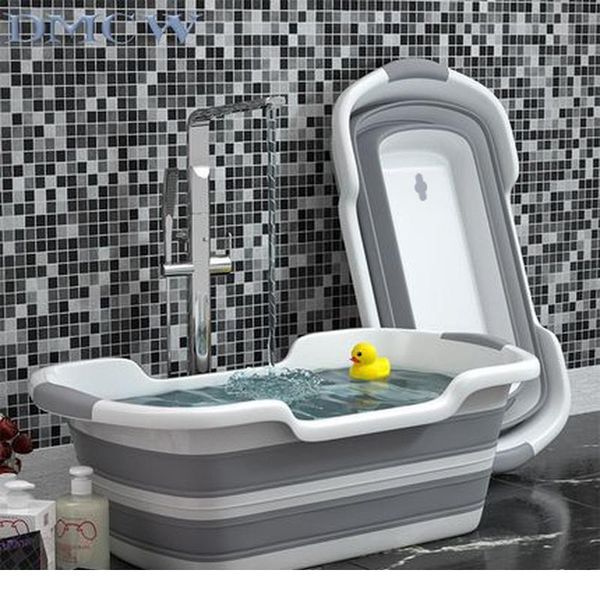 

folding baby bathtub pet bath tubs baby shower portable sile non-slip cat dog bath tubs newborn supplies bathroom ac jlluvf