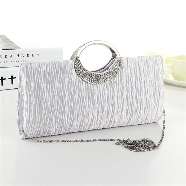 

fashion women satin rhinestone evening clutch bag handbag elegant beautiful purse bridal wedding party bags 28.5*4*13cm