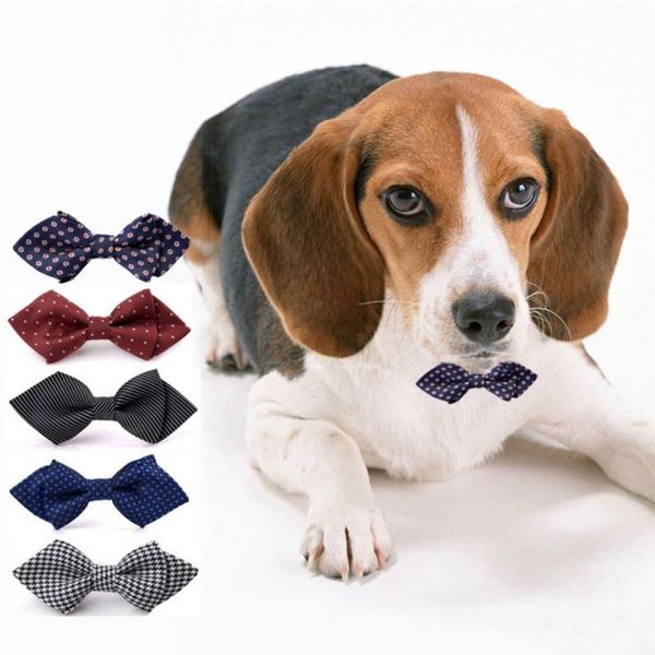 

dog collars & leashes pet collar fashion polyester bow tie party durable 6 colors fiber for small,medium,large necklace