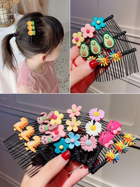 

children's curled hair and non slip girl's hairpin