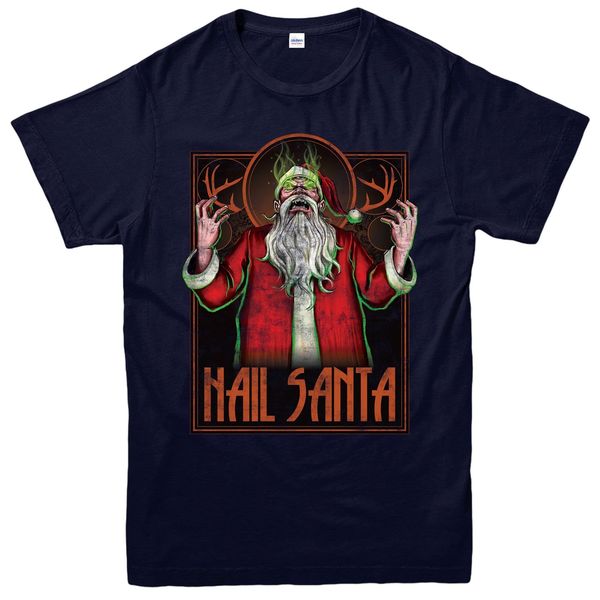 

hail santa christmas women evil santa xmas gift festive variety of sizes and colors sport hooded sweatshirt hoodie t shirt