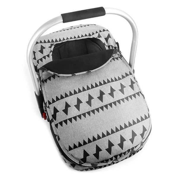 

newborn baby basket car seat cover infant carrier winter cold weather resistant blanket-style canopy y201009
