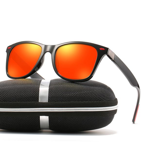 

tr90 retro vintage classic ultralight polarized sunglasses custom made myopia minus prescription polarized lens -1 to-6, White;black