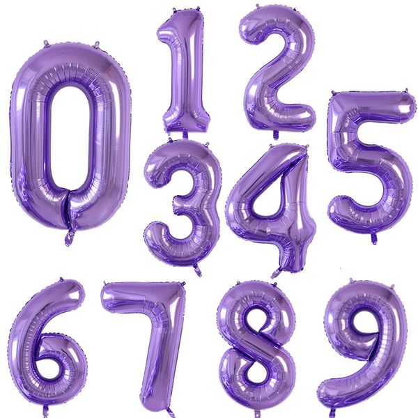 

number gold 30 figures balloons rose 40inch 10pcs foil inflatable balloon for birthday party wedding globos decoration s
