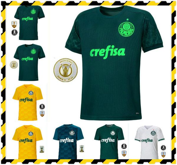 

20 21 palmeiras .adri soccer jerseys 2020 home green #9 borja soccer shirt away white #7 dudu palmeiras goalkeeper 3rd football uniforms, Black;yellow