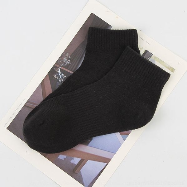 

og1wo tube and summer boat classic solid color men's short and leisure boat cotton socks spring socks for men jmlda, Black