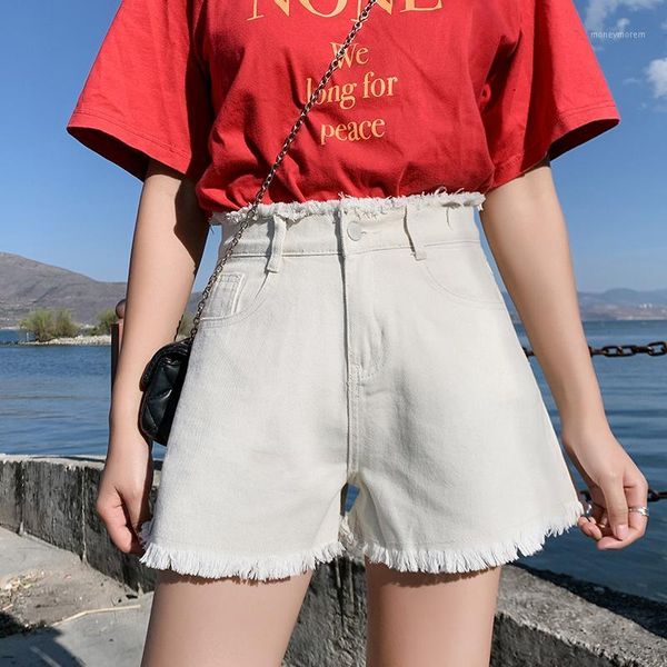 

women's jeans fashion vintage high waist denim shorts women korean style casual tassel lady summer short pants women1, Blue