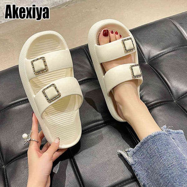 

slippers new women summer eva flat bottom student beach shoes retro bc3481 220304, Black