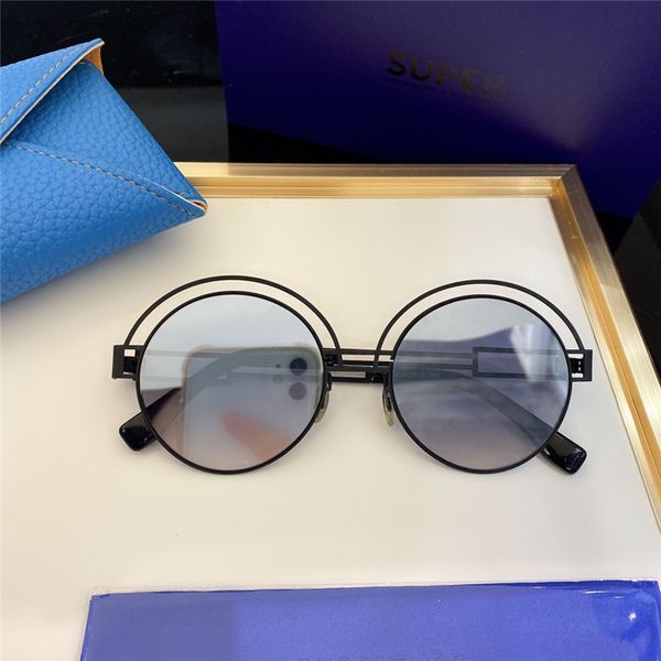 

ss093 fashion sunglasses with uv protection for men and women vintage round frame popular come with case classic sunglasses, White;black