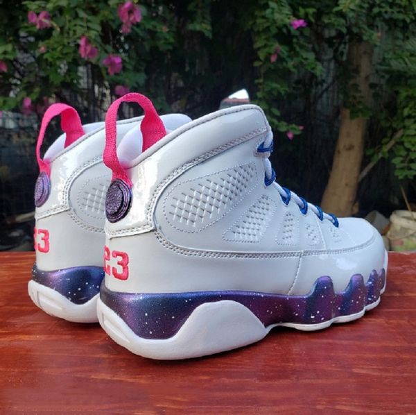 

good brand classic white jbc9 mens basketball shoes high cute fashion pink multi color 9s mens outdoor trainers sports sneakers eur 40-47, White;red