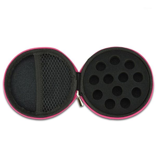 

cosmetic bags & cases 1pcs 12 slot 1/2/3ml bottle pink purple essential oil carrying case for travel1
