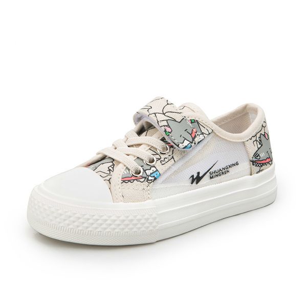 

summer 2020 new boys breathable children canvas medium kids sneakers fashion mesh girls casual shoes, Black;red