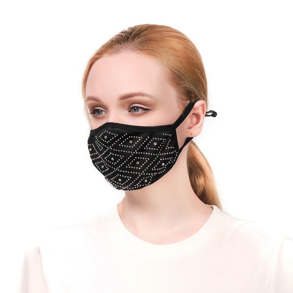 

модельер лица маски luxury mask washable ткань пылезащитный респиратор открытый велоспорт бабочка звезда кристалл маски для женщин